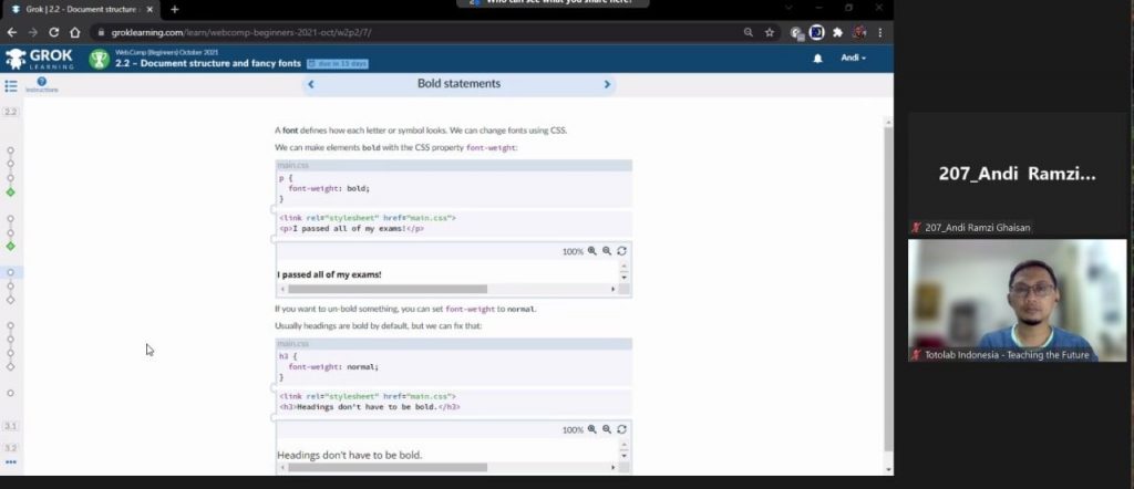 Siswa TotoLab Menjuarai Kompetisi Web.Com