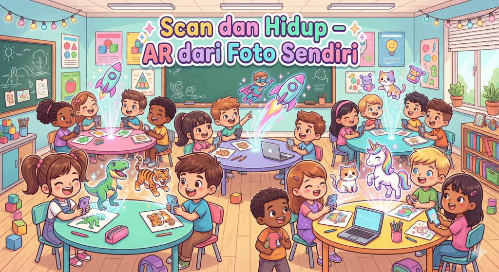 Poster Scan dan Hidup - AR dari Foto Sendiri