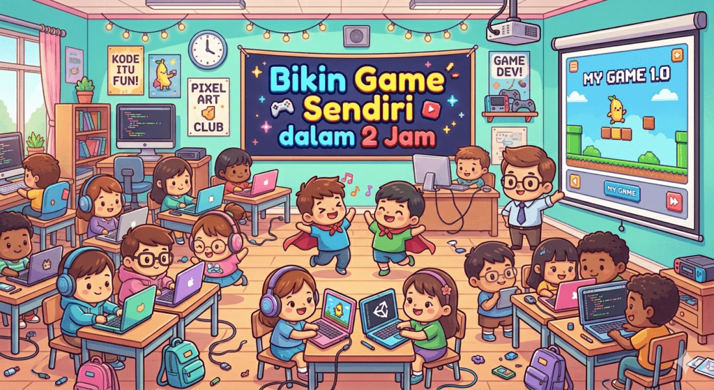 Poster Bikin Game Sendiri dalam 2 Jam
