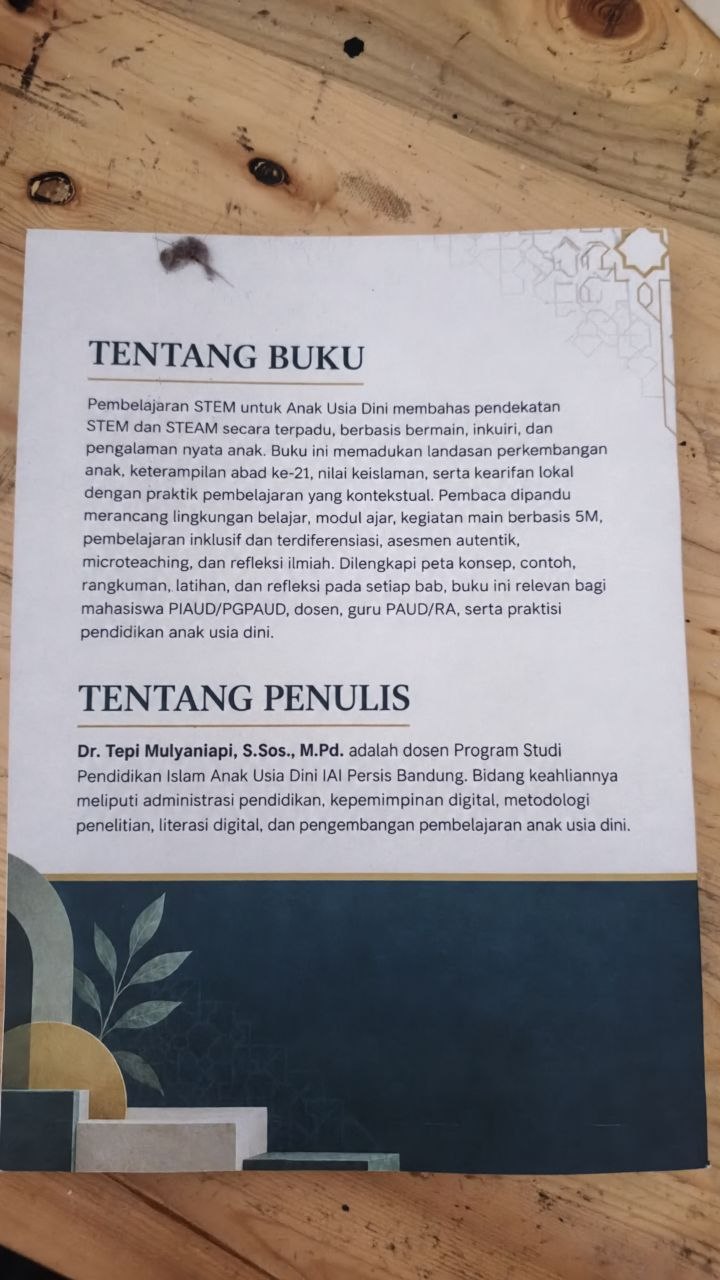 Buku Ajar Pembelajaran STEM untuk Anak Usia Dini - Image 3
